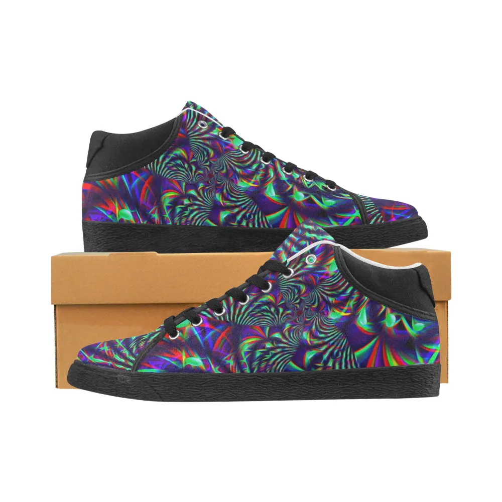 Slime Burst Fractal Men's Chukka Sneakers