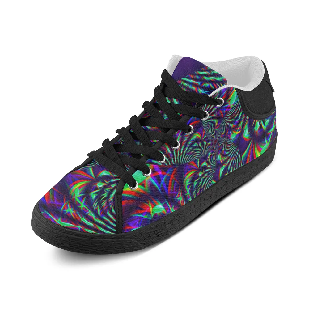 Slime Burst Fractal Men's Chukka Sneakers