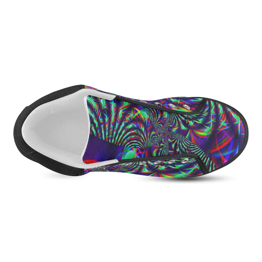 Slime Burst Fractal Men's Chukka Sneakers