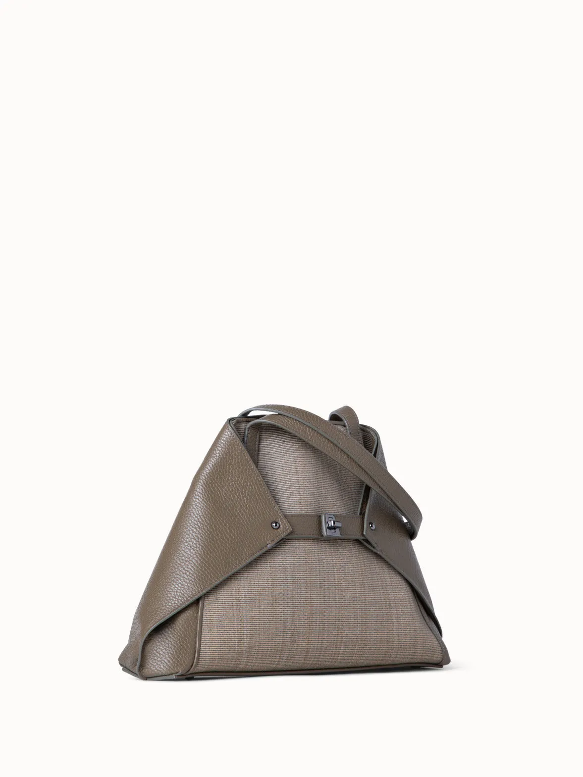 Small Ai Shoulder Bag in Leather and Horsehair