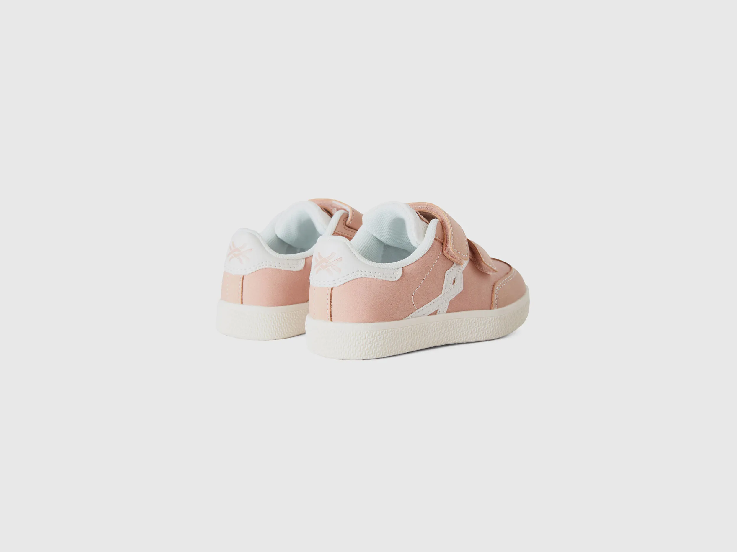 Sneakers in imitation leather - Soft Pink | Benetton