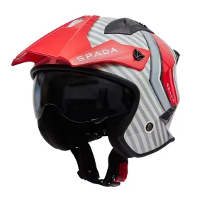 Spada Rock Stasis Helmet - Grey/Red