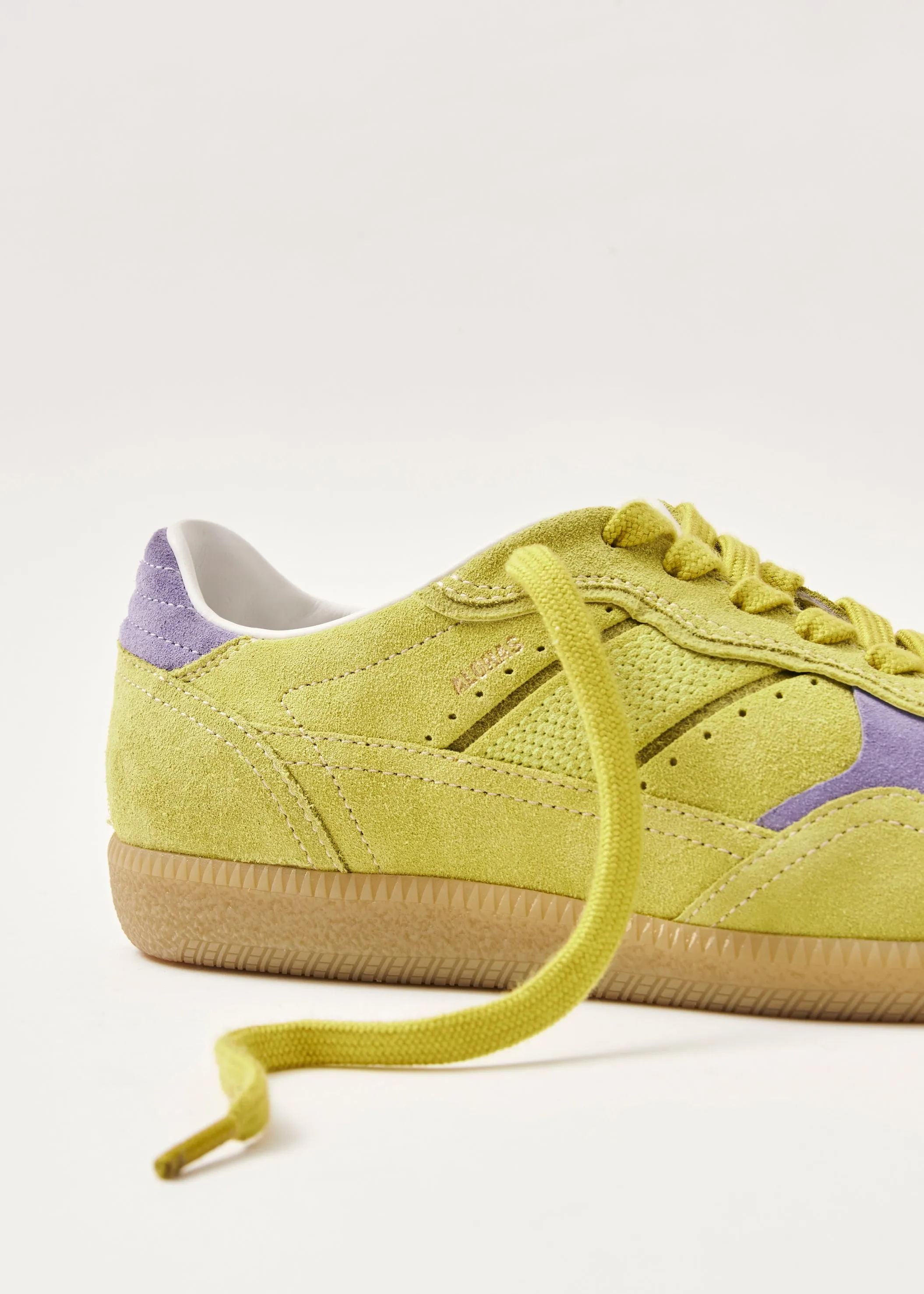 Tb.490 Rife Acid Green Leather Sneakers  