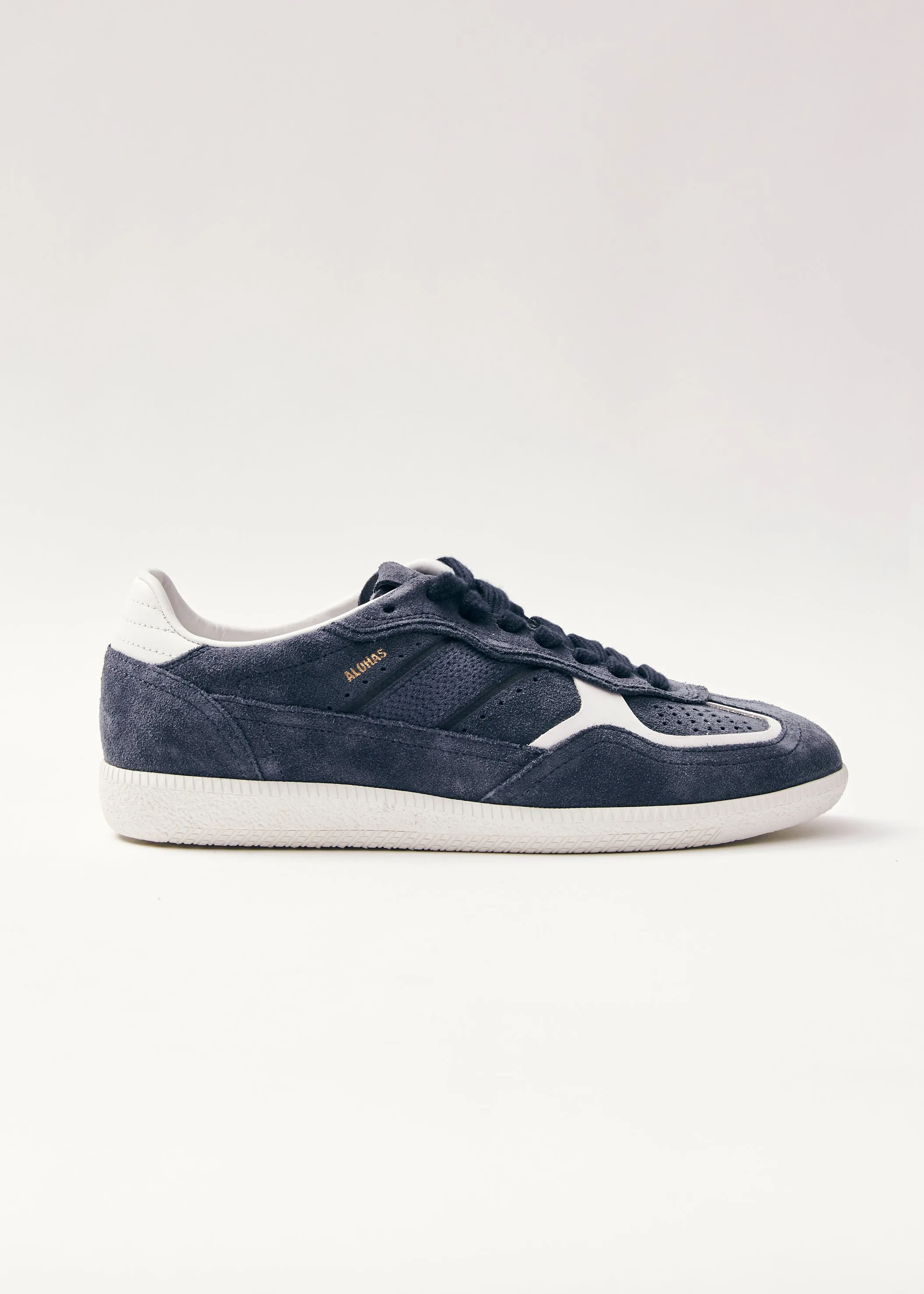 Tb.490 Rife Navy Blue Leather Sneakers  