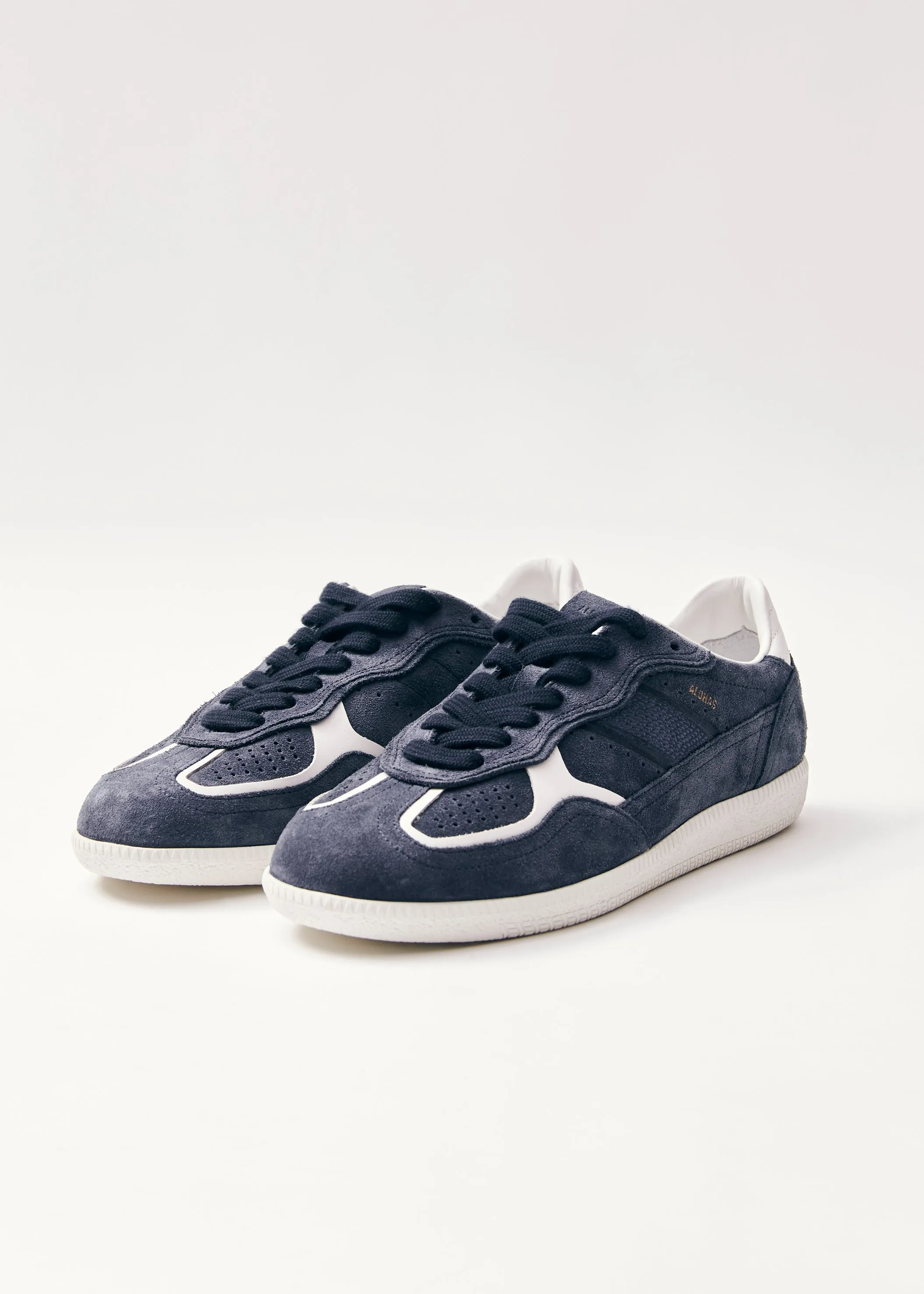 Tb.490 Rife Navy Blue Leather Sneakers  