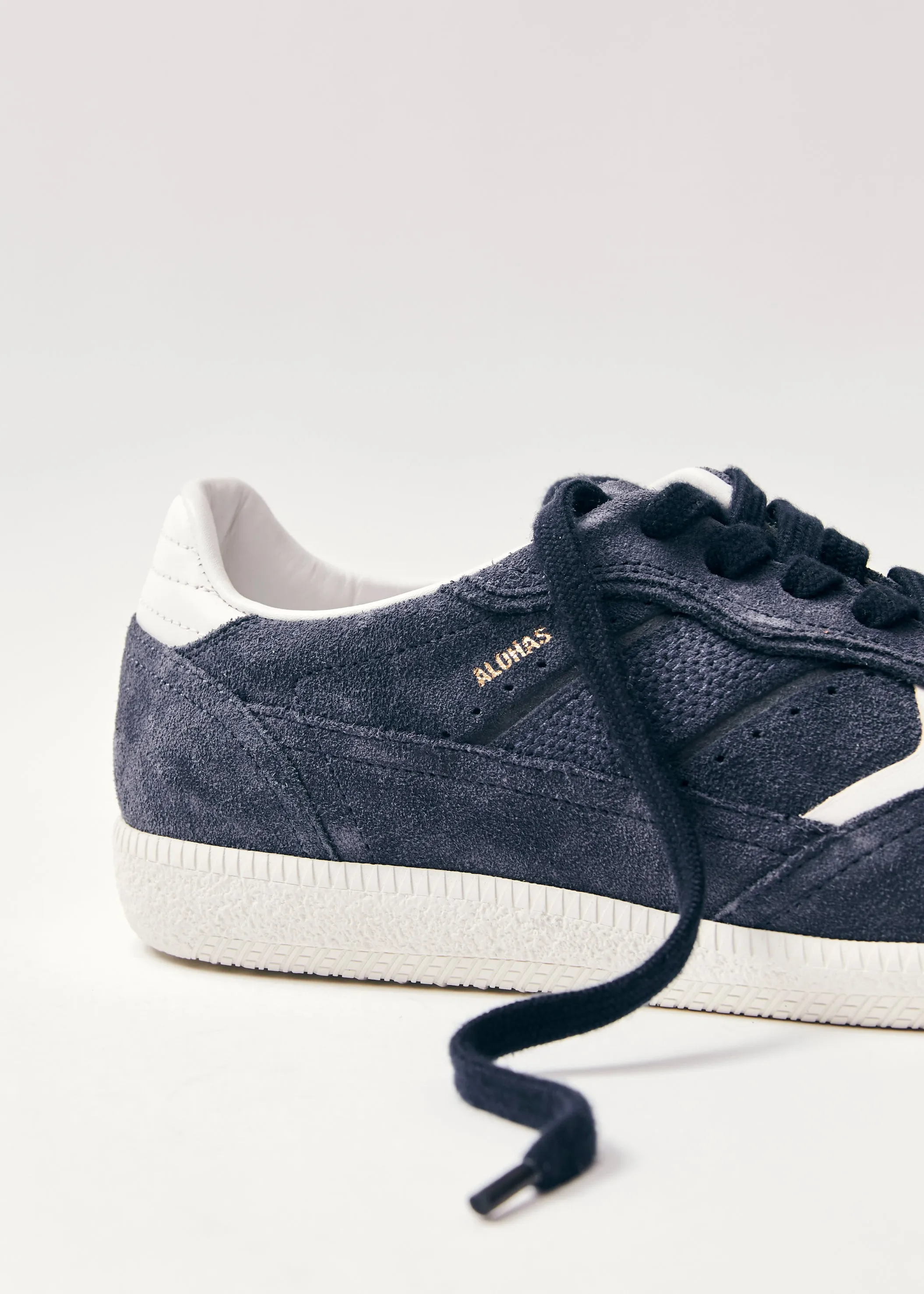 Tb.490 Rife Navy Blue Leather Sneakers  