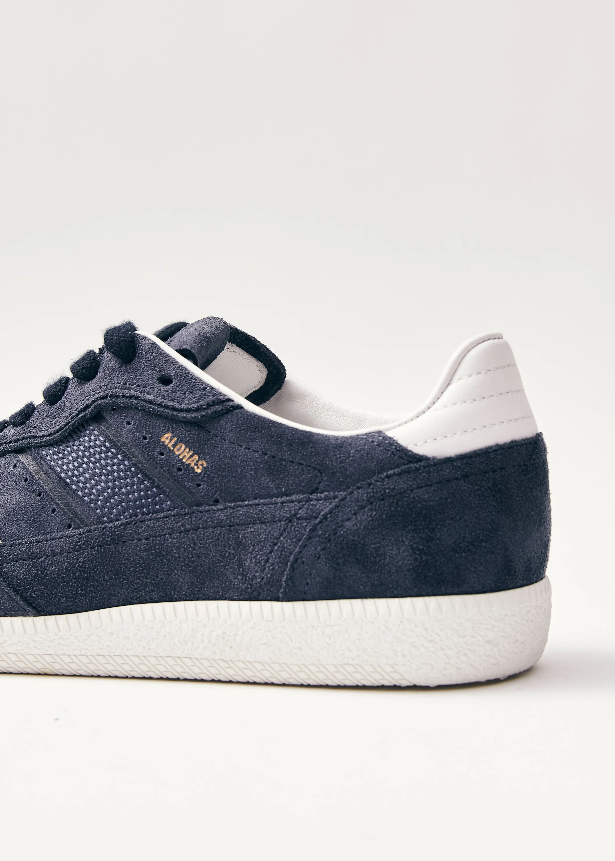 Tb.490 Rife Navy Blue Leather Sneakers  