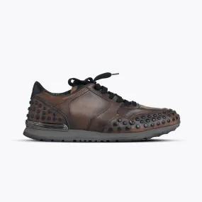 Tod's  TOD'S GOMMINO LEATHER SNEAKERS DARK BROWN