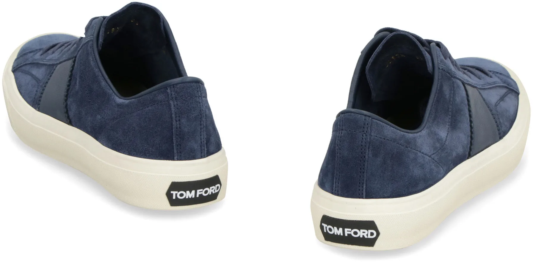 TOM FORD Men's Blue Suede High Top Sneakers - Fall 2024 Collection