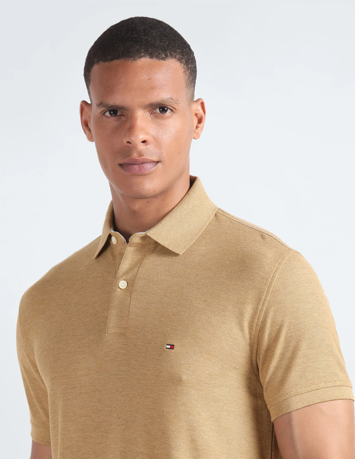 Tommy Hilfiger Justin Heathered Polo Shirt