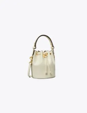 Tory Burch T Monogram Leather Mini Bucket Bag