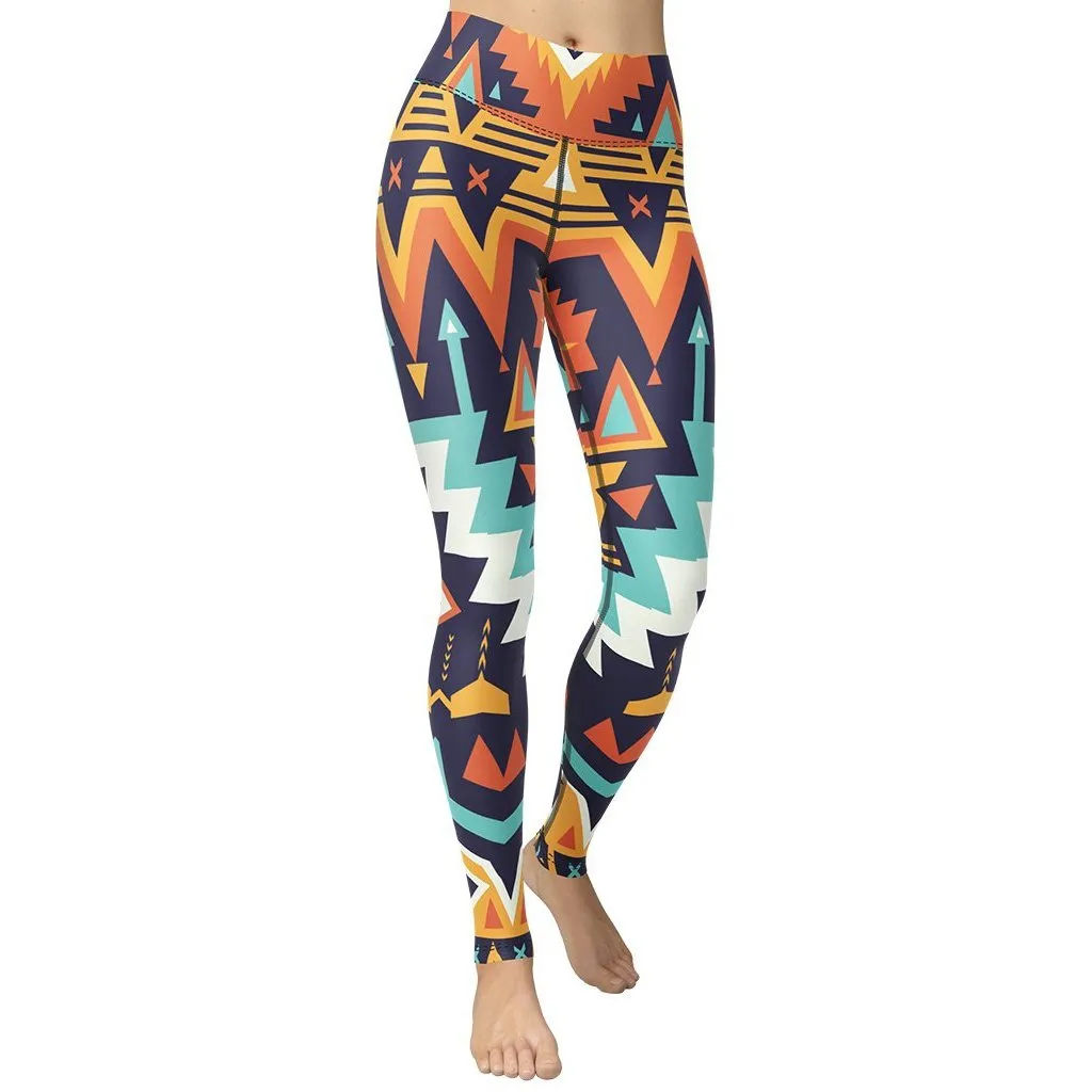 Tribal Print Yoga Leggings