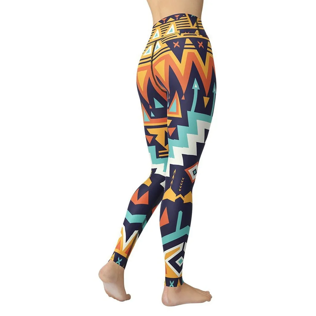 Tribal Print Yoga Leggings