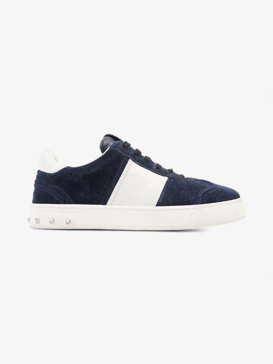 Valentino Flycrew Sneakers Navy Blue / White Suede EU 37 UK 4