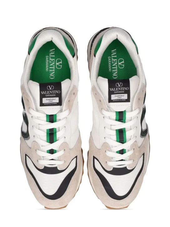 Valentino Garavani   Logo leather low top sneakers 