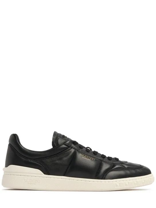 Valentino Garavani   Upvillage padded leather low sneakers 