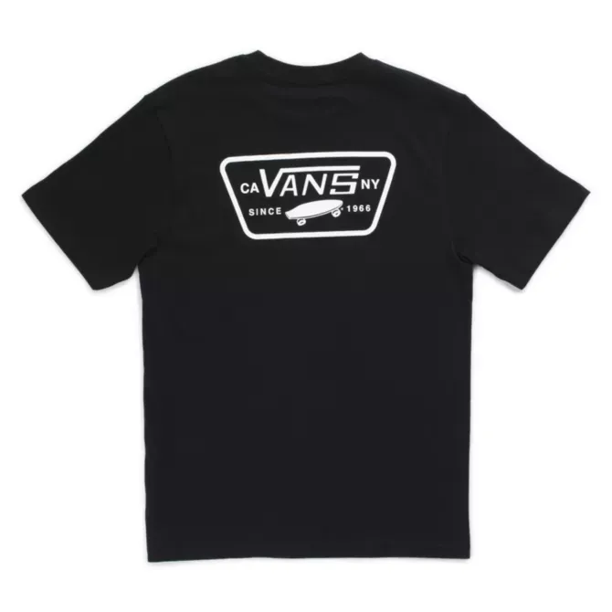 Vans Full Patch Back Boys T-Shirt - Black / White