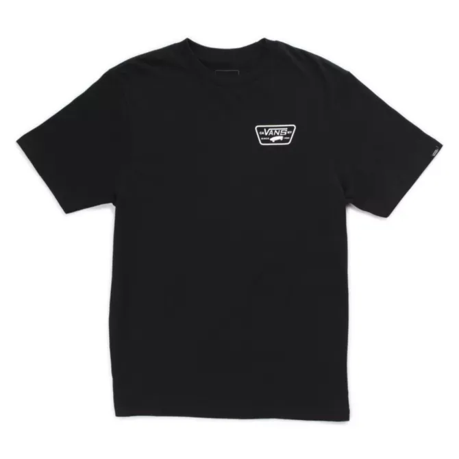 Vans Full Patch Back Boys T-Shirt - Black / White