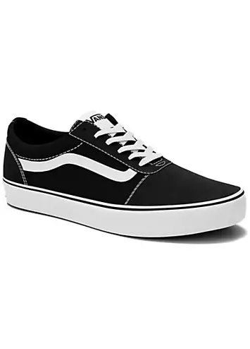 Vans Ladies Black & White Ward Trainers | Grattan