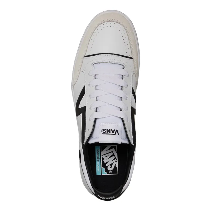 Vans Lowland CC Court Trainers True White/Black