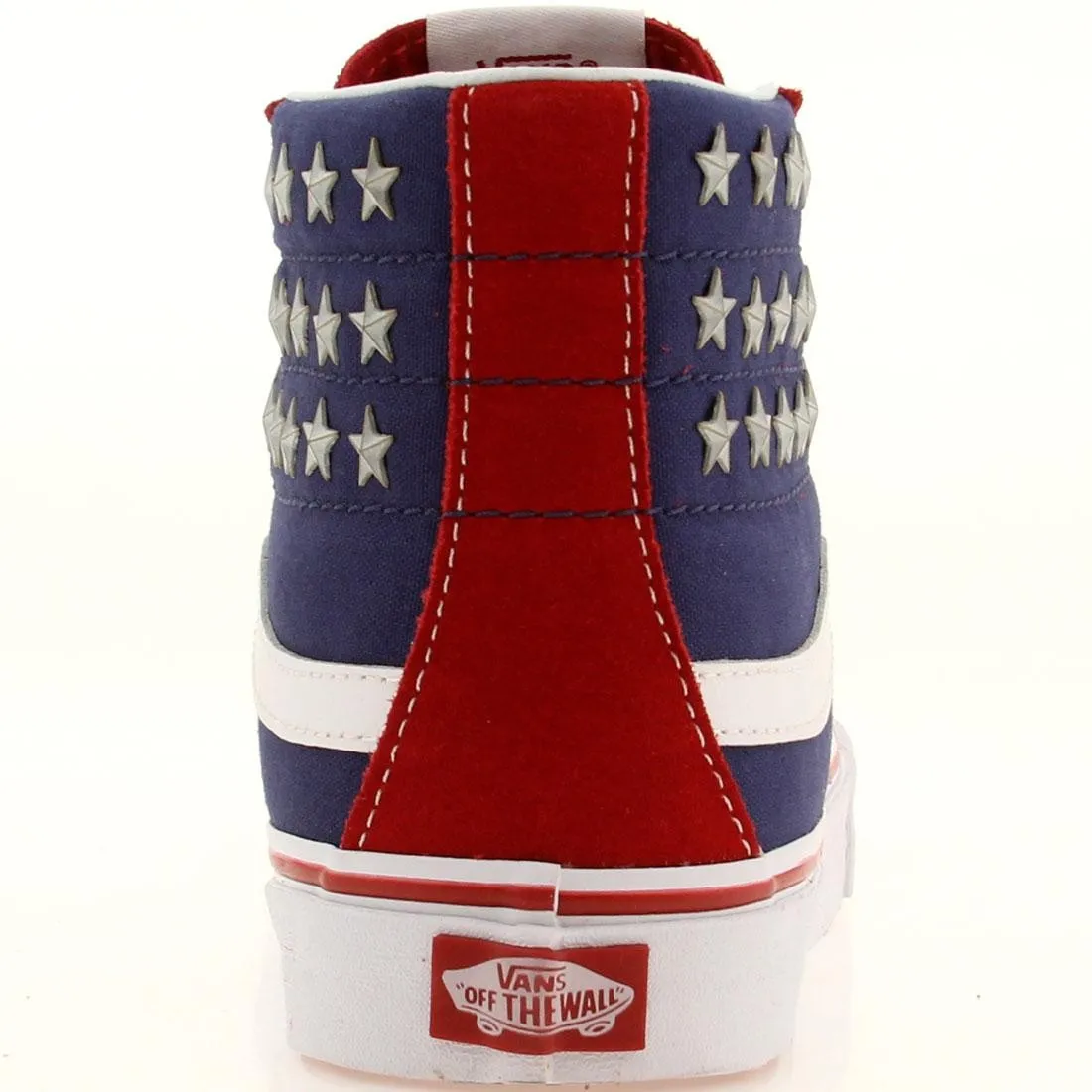 Vans Men Sk8-Hi Slim - Studded Stars (red / blue)