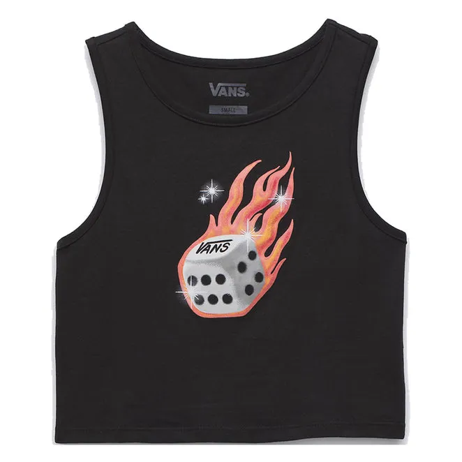 Vans Womens No Dice Fitted Crop Tank Top