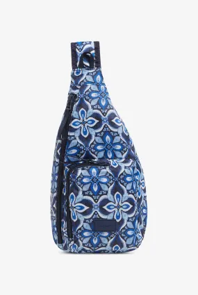 Vera Bradley Performance Twill Raindrop Medallion Mini Sling Backpack