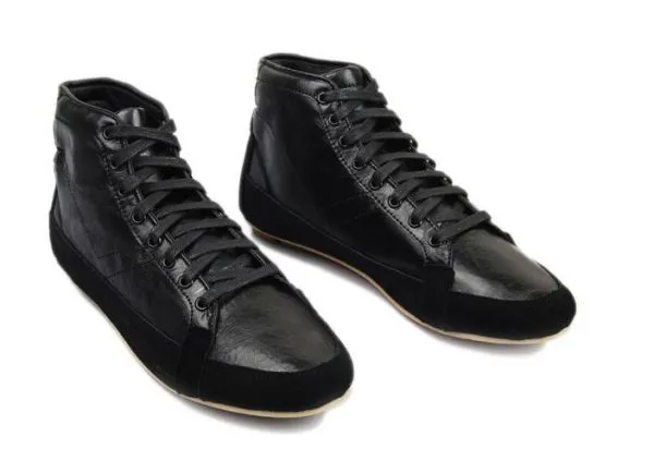 Vintage style Sneakers High Top Leather Old School Fashion for Men