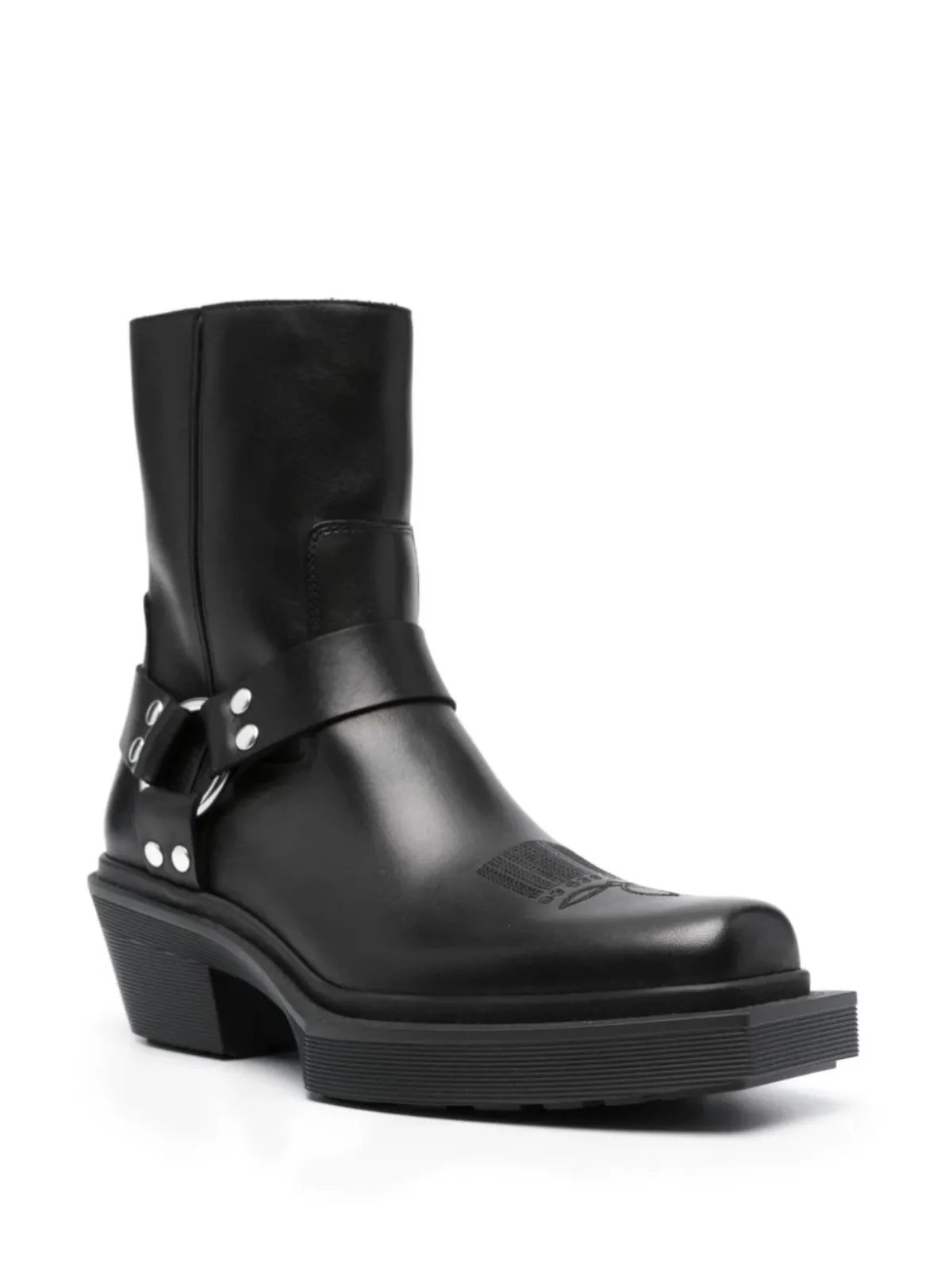 Vtmnts Boot Neo Western Harness Leather Black