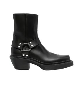 Vtmnts Boot Neo Western Harness Leather Black