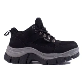 Women's sneakers Big Star KK274364B on a thick sole black