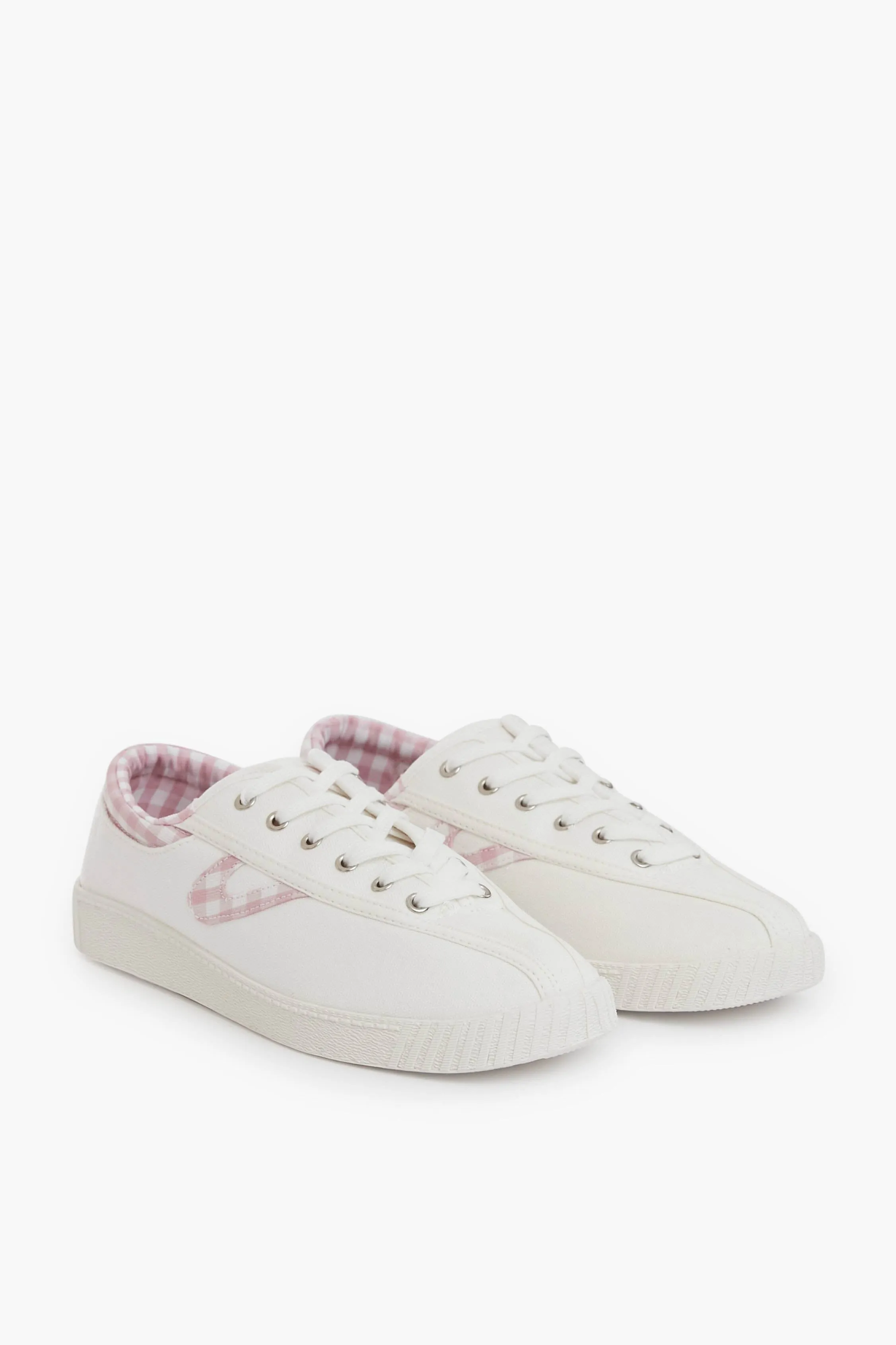 Women's Pink Gingham Nylite Sneakers